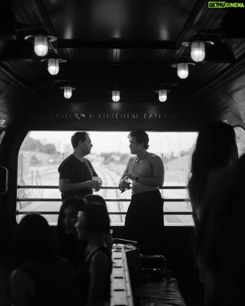 Charles Melton Instagram - unforgettable time aboard the @easternoriental with @belmond 📸 @virgile.guinard