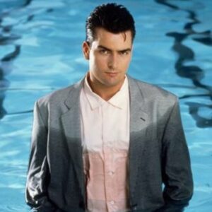 Charlie Sheen Instagram - my
one day,
as a lifeguard,
at the YMCA...