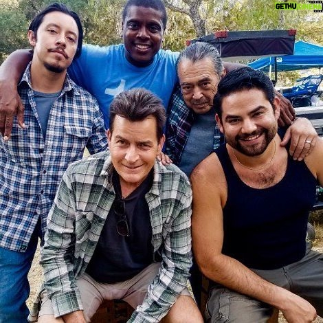 Charlie Sheen Instagram - Despite our linguistic differences, we continued to bond thru "calentar" hugs. #madfamilies
