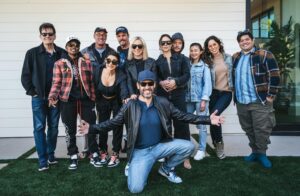 Charlie Sheen Instagram - epic first day 
with my new “2nd” family. xox ©