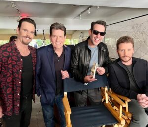 Charlie Sheen Instagram - In 1987 I saw the movie, “Wall Street”. The relationship between the Sheens reminded me of my own relationship with my father. Today, 35 years later, I got to see that relationship in reality, and in front of the camera and it was incredible. Very special, meaningful day. There’s always time for a redo. #grateful #gratitude