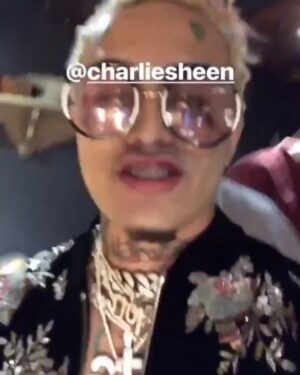 Charlie Sheen Instagram - first
this: (visual 1)
and
then this: (visual 2)
just
another 
Wednesday in
Sheen-ville !

#TheOhGeeWinner