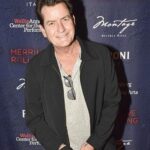 Charlie Sheen Instagram - Merrily We Roll Along was fabulous. hats off to @MichaelArden, a dear friend and a 'triple-threat' if there ever was one! also, Angela Lansbury was blushing when i kissed her cheek!! #PromNight! ©