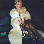 Charlotte McKinney Instagram – Mob wife for favorite @edie_parker 🌷🍀