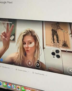 Charlotte McKinney Instagram - FLASH FLOOD WARNING ⚠️ calls for zoom meetings and hiding in the sauna ☔️