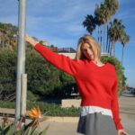 Charlotte McKinney Instagram - Trying to get in the holiday spirt by wearing my one red sweater i own 🤶🎄🏄🏼‍♀️
