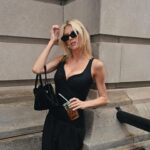 Charlotte McKinney Instagram - @annaquanlabel dress making me feel like a proper ladaaayy