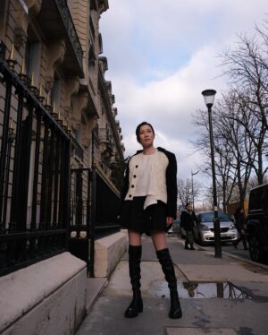 Charmaine Sheh Instagram - You are what you believe yourself to be.
👗 @sacaiofficial
  @lanecrawford
👢 @giuseppezanotti
Styled by @mopiko
Makeup by @katherine_lo1228 
Hair by @lorrainelam @hairculturehk