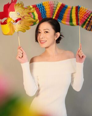 Charmaine Sheh Instagram - May the Year of Dragon be filled with confidence and courage. Wishing you all prosperity and joy.