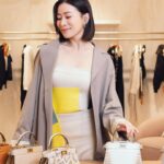 Charmaine Sheh Instagram - Thank you Fendi for having me❣️ Still struggling which bag I should bring tonight 🤔🤔 Peekaboo or Origami. What do you think? @Fendi #FendiSS24