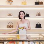 Charmaine Sheh Instagram - Thank you Fendi for having me❣️ Still struggling which bag I should bring tonight 🤔🤔 Peekaboo or Origami. What do you think? @Fendi #FendiSS24