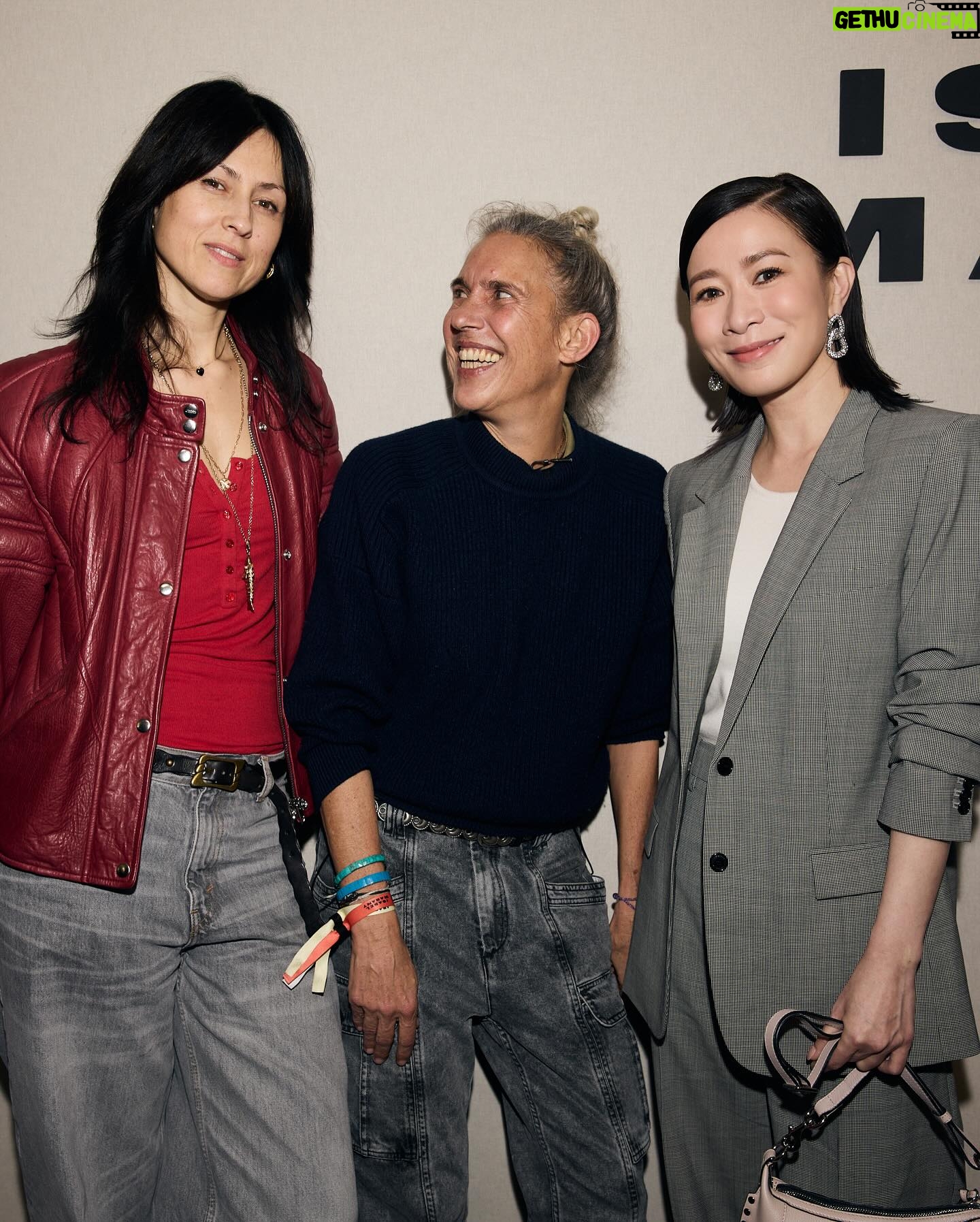 Charmaine Sheh Instagram - Be Mesmerized. Be Marant. #IsabelMarantFW24 #IsabelMarant @isabelmarant @mayaoo @yuyuzhangzou @karena_ngs Makeup by @katherine_lo1228 Hair by @lorrainelam @hairculturehk