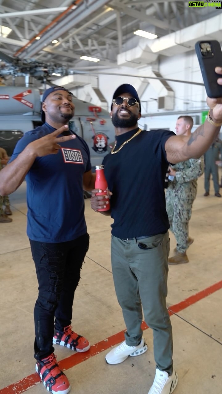 Chelsea Cardona Instagram - Partnering with the USO @montezfordwwe, @adawks_cog, and @chelseaagreen made a special visit to Naval Station Mayport in Jacksonville, FL to celebrate #MilitaryAppreciationMonth 🫡