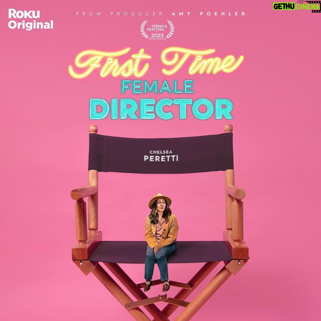 Chelsea Peretti Instagram - MARCH 8 movie i wrote /directed and ⭐️d in, alongside some of my absolute favorite comedy people in the world thank u to Amy Poehlers’s Paperkite for producering & @deannabarillari for being a north star, Mar Vista for finanancin and @therokuchannel for delivering it to you! #FirstTimeFemaleDirector