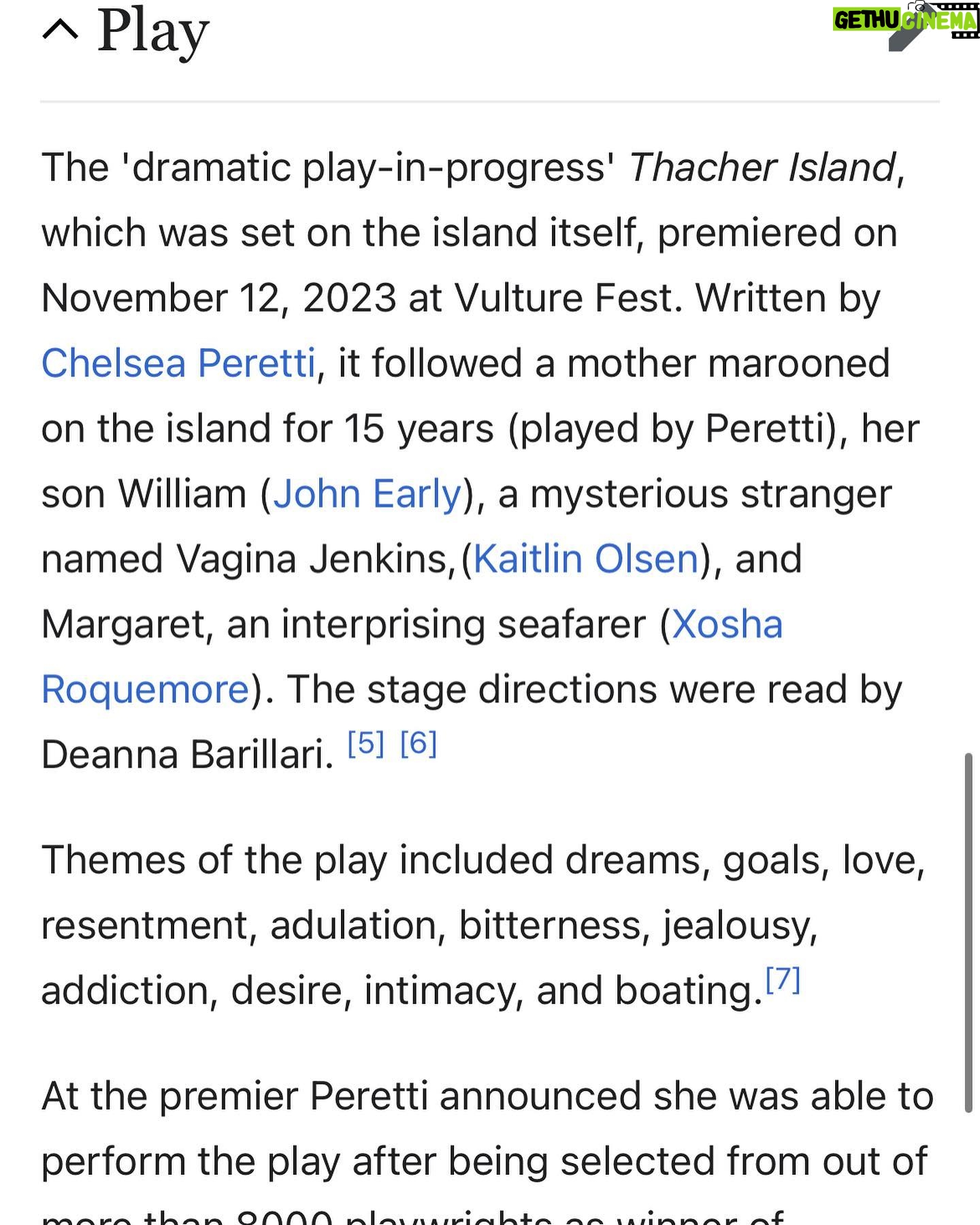 Chelsea Peretti Instagram - hahahaa thacher wiki bayyyybeee *austin powers voice* THANKS @ham_on_the_gramm