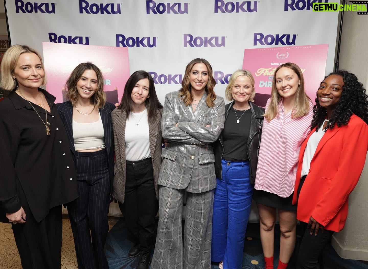 Chelsea Peretti Instagram - More pix from @vidiots screening of #FirstTimeFemaleDirector out now on @therokuchannel 1. Camera dept! @asiaanise @anaflores4 @kjuddz @bryanjackie 2. Producers at @paperkite and @deannabarillari ! 3. Composer @kooolkojak was in Bali so heres a pic from our music album about coffee! (thx also to @estejizziehaim for your help and to @ericbenet 4 end credits singing) 4. AD! @kistempe ! Here w b99 bud @rickpage_ 5. Costumes! @abigailkeevercostumes 6. MUA! @rdehmakeup 7. Hair! @stacyerin_hair 8. Sound! @tisdstudios 9. Design! @rosiemsanders how did we not get a pic together! 10. Scripty! Luciaaaaaaa ditto Thank you!!! Lemme know if I fucked anything up! I v possibly did and can fix it! Thanks to @lestudiophoto @shakeshack and @vossworld