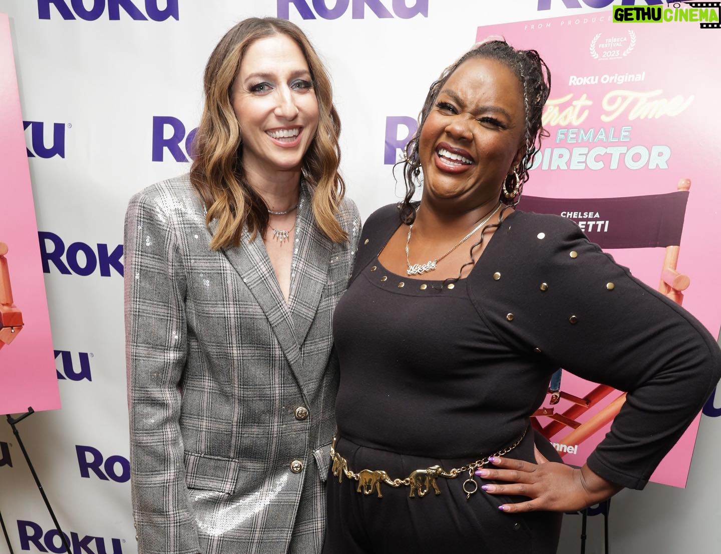 Chelsea Peretti Instagram - BELATED thank you to the amazing @vidiots for hosting #FirstTimeFemaleDirector was so fun to see the cast and crew all together again and all the comedy people who came to hang. It was a special night of togetherness and pls dont hate me Im gonna have to do multiple posts bc 10 pix isnt enough to thank everyone involved in the making of a movie. @natashaleggero @megsstalter and @meganomullally u were missed! And @carmenyescarmen hehe and @timheidecker Photo Credit: @lestudiophoto @therokuchannel shakeshack @vossworld