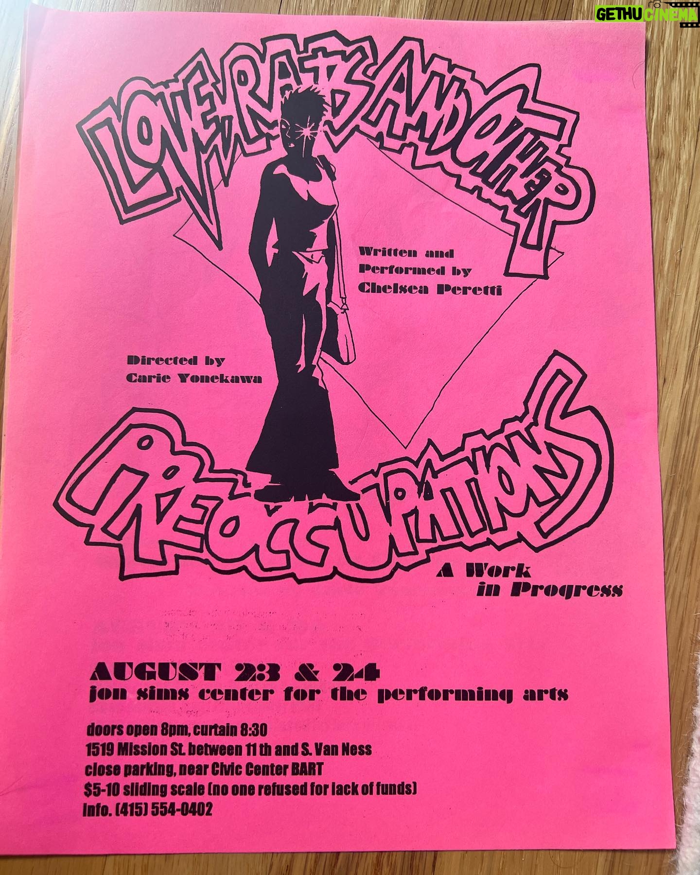 Chelsea Peretti Instagram - found the program to my one woman show when i was like 18 or 19