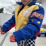 Chelsea Tavares Instagram - Lightening Mcqueen & Vintage race car jackets 🏁 🖤🏎️