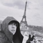 Chen Bolin Instagram - 早安、晚安🗼💫✨ Noir et blanc Paris 🖤🤍✨ #LaTourEiffel