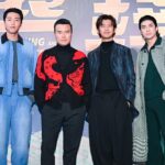 Chen Bolin Instagram - 《還錢》記者會！大家新年發大財 🧧💰✨ Drop Some Money ! FA DA CHAI ✨✨✨💸🤑🤑🤑🤑🤑 2/8 全台上映✨ #還錢 #4名大盜 @applausemovie_taiwan @yohjiyamamotoofficial @recoverydesign @deified.ltd