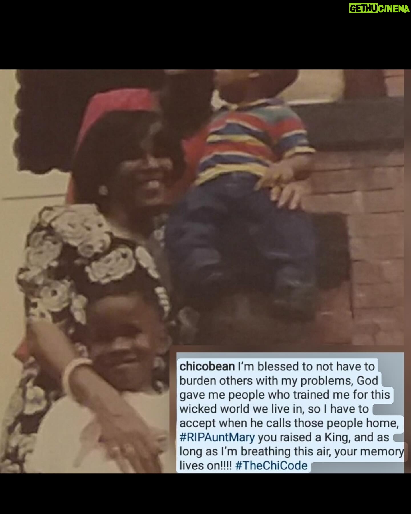 Chico Bean Instagram - “Baby In a Room Full of Special, you’d be the Special Guest” I have to wish a Happy Heavenly Birthday to the Matriarch of my Family, this woman taught me so much that I can’t imagine what or who I would be without her presence in my Life & I miss her DAILY, The Adoration I have for the Black Woman comes from the most genuine space due to the fact God gave me some of The Best to Ever live this thing we call life!!!! RIP AUNT MARY 😍😍😍🪽🪽🪽!!!!! PS. This is who taught me how to Dress, the only stylist I’ve EVER had!!!!