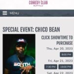 Chico Bean Instagram – This Thursday thru Saturday I’ll be @heliumcomedybuf & im bumping nothing but Rick James the entire time I’m in the city, GET YOUR TICKETS!!!!!