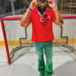 Chico Bean Instagram - “Tonight I’m tryna strike like lightning in Tampa Bay, a walking gift, so I got on Christmas Colors in May”…
