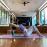 Chidjun Hung Instagram - Back on track 💜🙂🧘🏻‍♀️ #mamiiof4babies