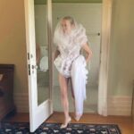 Chloë Sevigny Instagram – Look 1 #behindthescenes in the #bridalsuite 
📸 & styling @haleywollens