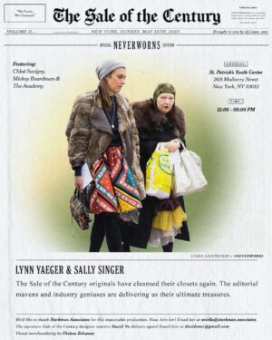 Chloë Sevigny Instagram - The mother of all sales this Sunday May 14th noon to 5pm Location to be announced soon.
Blowing out my storage and selling everything from #neverworns to everyday staples, Victorian to indie sleaze, designer & tons of denim. Something for everyone. 
#saleofthecentury #storagewars with @babylynnieland #sallysinger & @askmrmickey
Thank you @liana_ava for helping with this much needed sweep! #mastermind