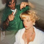 Chloë Sevigny Instagram - #vanityfair Oscar party #2002 #workingactress in vintage #hollyharp from @decadesinc and 70’s @bulgari jewels hair by @jaydiola make up @jilliandempsey 2002, Halle Berry won best actress for Monsters Ball and Denzel for Training Day respectively.