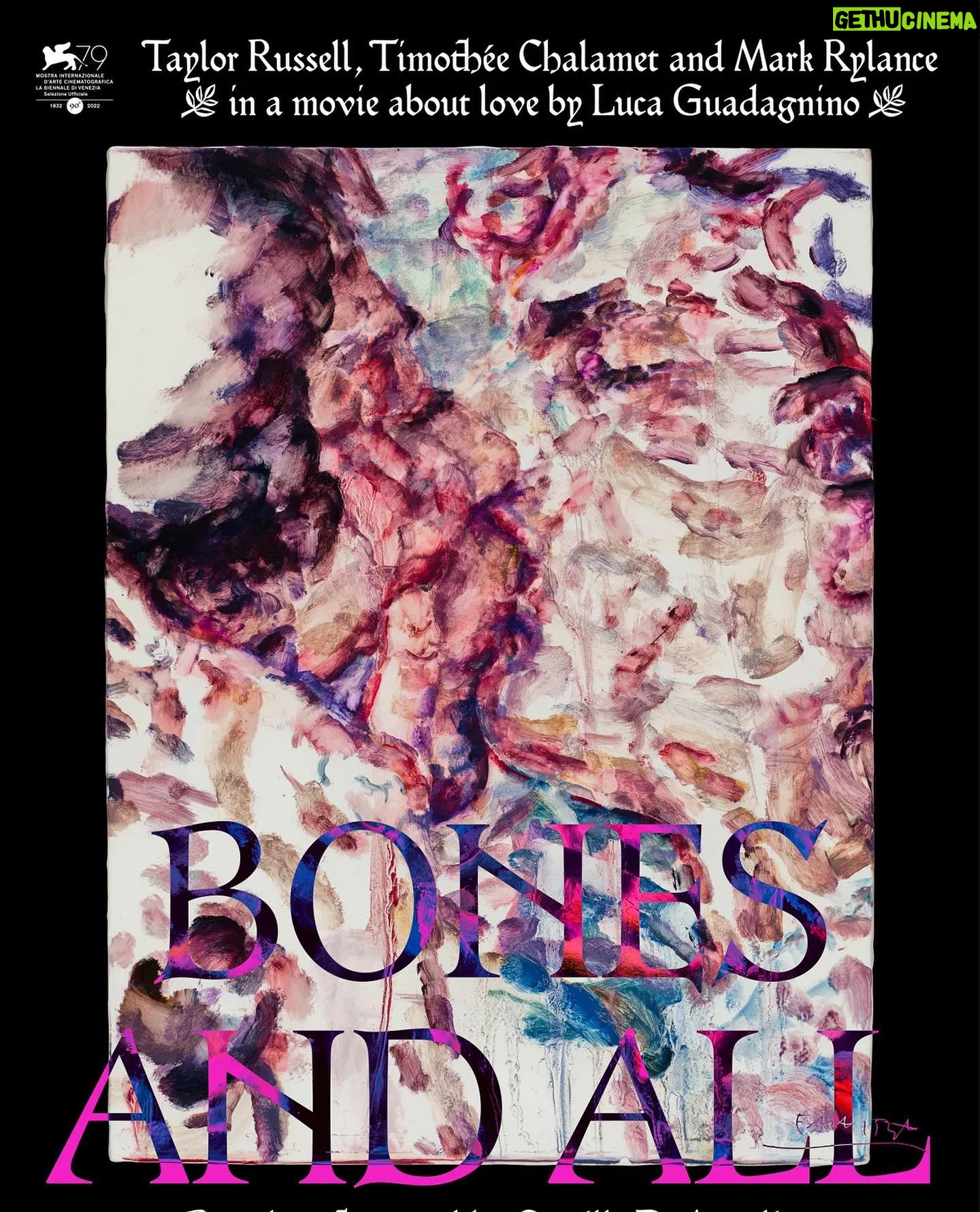 Chloë Sevigny Instagram - @bonesandallfilm now playing at a theatre near you. Thank you @elizabethpeyton_1 for this unparalleled poster art. “The film is about how love is really, really hard but it’s worth it,” says Peyton. “I think that is something that I’m often trying to transmit with my work: how essential love is. And I think this film really captures so many stories of people trying to figure out how to do it. It made me feel hopeful.”