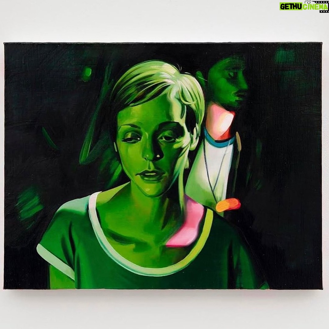 Chloë Sevigny Instagram - Jennie, 2021 Painting Sam McKinniss @wkndpartyupdate Late Night Enterprise @galerieperrotin