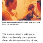 Chloë Sevigny Instagram – My old friend @lilaleela wrote an essay on the film KIDS, the impact it had on some of the participants and much more for @artforum “part memoir, part art criticism, part theory of the image” Thanks Lila. 
Link in bio to read.