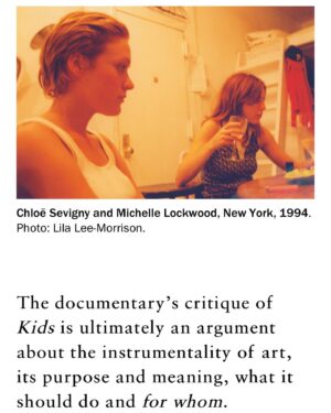 Chloë Sevigny Instagram - My old friend @lilaleela wrote an essay on the film KIDS, the impact it had on some of the participants and much more for @artforum “part memoir, part art criticism, part theory of the image” Thanks Lila. 
Link in bio to read.