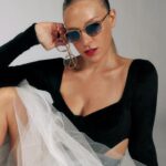 Chloë Sevigny Instagram - @chloessevigny's style always makes us swoon. That's why we've teamed up with her for a third time to bring back Tate in fan-favorite Nutmeg Crystal and (new!) Polished Silver. Tate may look like it was lovingly plucked from a trove of vintage treasures, but its eclectic mix of stainless steel and crystal acetate is very au courant. Click the link in bio and add-to-cart before they sell out again!