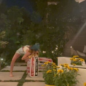 Chloe Bennet Instagram - night gardening (and whatever the fuck else i’m doing here) is my new favorite hobby >>> swipe for video proof of why i’m single 🌻
