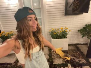 Chloe Bennet Instagram - night gardening (and whatever the fuck else i’m doing here) is my new favorite hobby >>> swipe for video proof of why i’m single 🌻