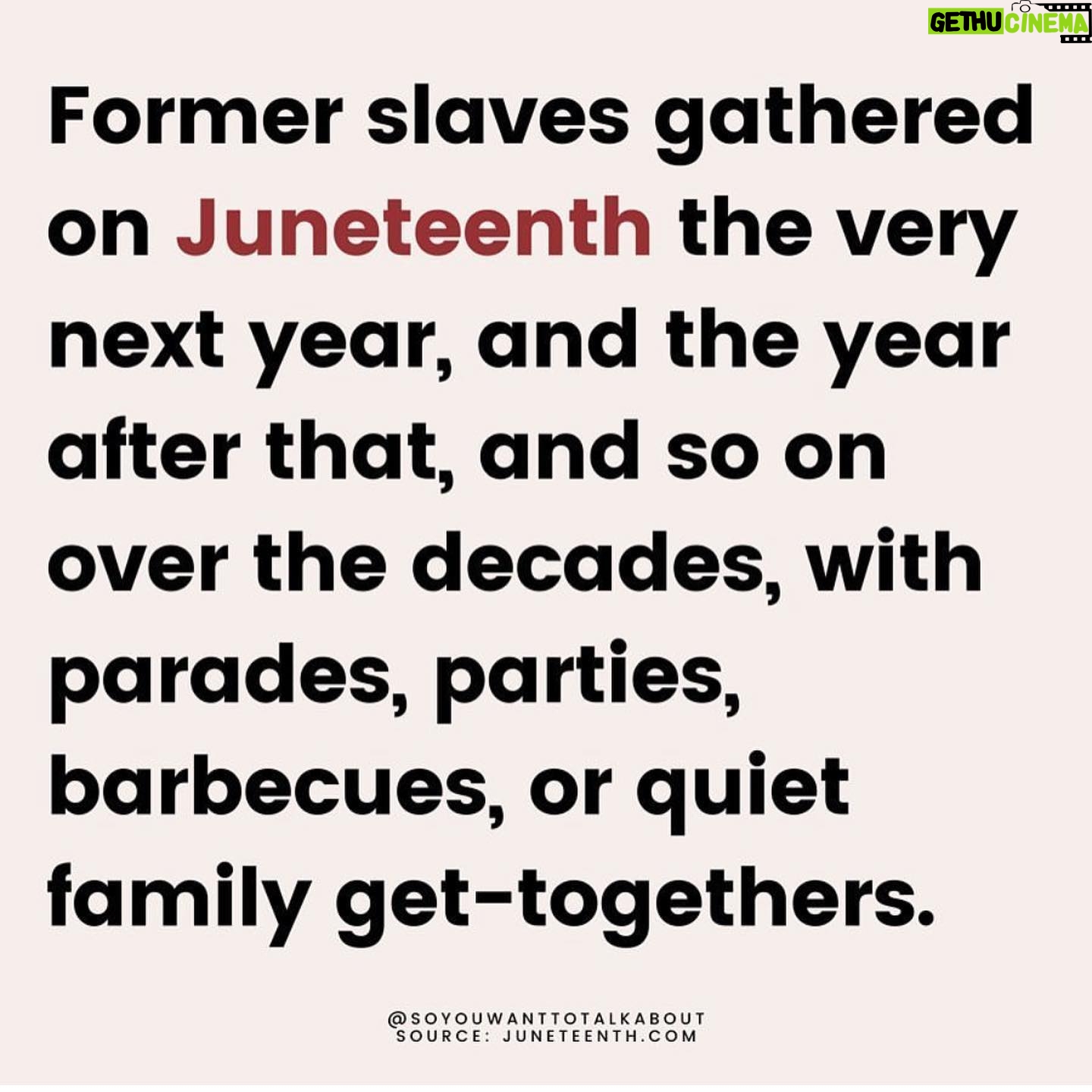 Chloe Bennet Instagram - I definitely did not learn about this in school. Make this a holiday. #juneteenth #repost @soyouwanttotalkabout