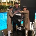 Chloe Bennet Instagram – OKAY. So for last nights episode of #agentsofshield Elizabeth and I were told we had a night shoot at The Roosevelt hotel. The hotel is a staple in Hollywood and oozes Hollywood glam, so we were over the moon because we thought “omg wowww we get to both have this really fun glamorous night of shooting, maybe in ball gowns or some fancy cocktail situation, like, yesss we finally made it in Hollywood!”… but then we find out we were shooting scenes dressed as a morticians, in the rain, and would be shooting in FULL period piece mortician outfits, along with beige wet suits underneath. So pretty much the exact opposite of what we thought the night was gonna be. Which we thought was veryyy funny for some reason. And then guys guess what?…turns out there is literally NOTHING more fun than running around a fancy hotel dressed as a 1950’s mortician. I have over 214 pictures/videos of that night. I don’t know why we thought this was so funny. Hands down one of my favorite nights of shooting. But anyway I’ve been waiting to post these bts shots for over a year now and I’m so glad the world gets to see them, cause they are very important lol. @lil_henstridge l I lo0o0o0vveeee uuuuuu. 
Edit: wow this caption is all over the place, but you get it right?