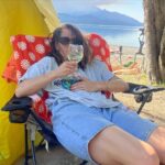 Chloe Bennet Instagram - turns out pinot blanc pairs well with deet