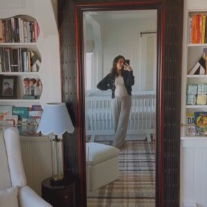 Chloe Bridges Instagram - Nesting is in full swing over here. Thank you @babyletto for the perfect furniture to complete this nursery #babylettoinspo #36weeks