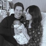 Chloe Bridges Instagram - Three weeks ago today our perfect little guy entered the world. I feel like someone took my heart out and replaced it with one that’s 15 times bigger. Beau Devine 2.16.24
