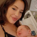 Chloe Bridges Instagram - Three weeks ago today our perfect little guy entered the world. I feel like someone took my heart out and replaced it with one that’s 15 times bigger. Beau Devine 2.16.24