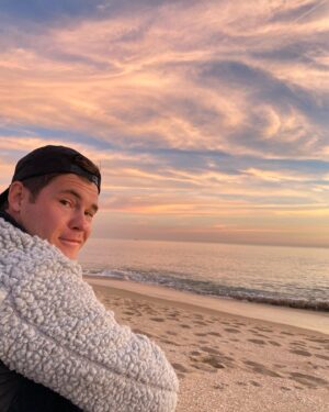 Chloe Bridges Instagram - Happy birthday to this avid watcher of sunsets @adamdevine. Feels like yesterday we were celebrating your 31st and now it’s your 40th and I love you more everyday