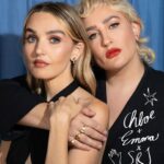 Chloe Fineman Instagram - Fineman Sisters X SRJ. A modern heirloom collection of diamond and pearl studs and earring jackets inspired by the sisters’ collective love of vintage style. Created in mind with the sister tradition of (let’s be honest) stealing from each other's closets. @chloeiscrazy & @emmafineman decided to settle the score by working with Sophie to design everyday statement pieces that can be swapped & shared to reflect their personal style. "We're 'dress for the occasion type bitches,' and with this collection, you can mix and match every piece to be perfectly styled from a wedding, or cocktail party, to every day just with jeans and a T-Shirt." Get to know the Fineman sisters and shop their collection via the link in bio & stories. 📷: @samhylton 💄: @janicedaoud @makeupbyarbella . . . . . . . . #sophieratner #sophieratnerjewelry #SRJ #collab #finejewelry #madeinnyc #sustainablefashion #chloefineman #emmafineman #finemansisters #pearlearring #earringjacket #diamondearring #baroque #baroquestyle #motherofpearl