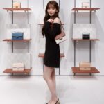 Cho Yi-hyun Instagram - @yihyun_1208 made a special appearance at the opening party of CHARLES & KEITH’s brand-new Shibuya flagship, wearing the elegant accessories from their L’initial range. #CharlesKeithLinitial #CharlesKeithSS24 #ImwithCharlesKeith Products featured: Leather Ruched-Strap Slingback Pumps Leather & Canvas Two-Tone Boxy Bag