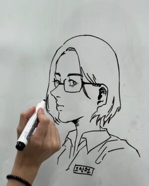 Choi Ye-bin Instagram - 윤서가 그린 정원 그림✏️