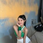 Choi Yun-jin Instagram – Behind the scene 🎾💚 C’mon !!!